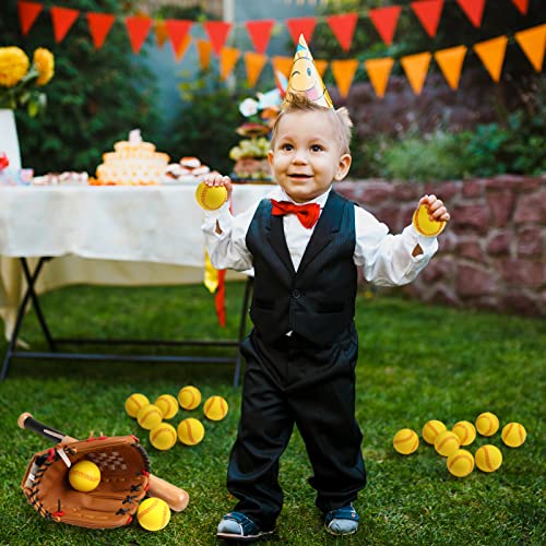 Outus 24 Pcs Foam Training Baseball Sports Soft Foam Baseball Teenager Practice (Yellow) #TOP5