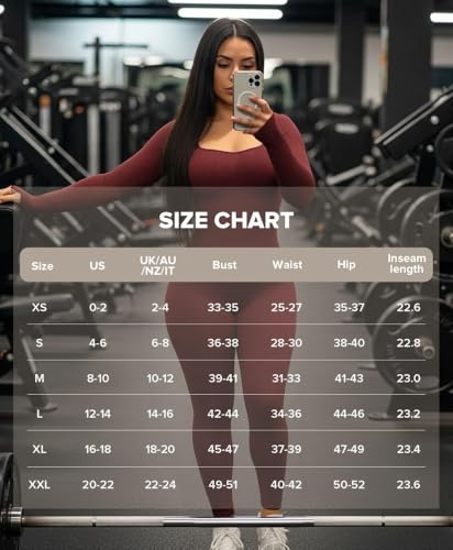 BRXL Long Sleeve Workout Jumpsuits for Women Yoga Pilates Outfits Black-XS - image 8