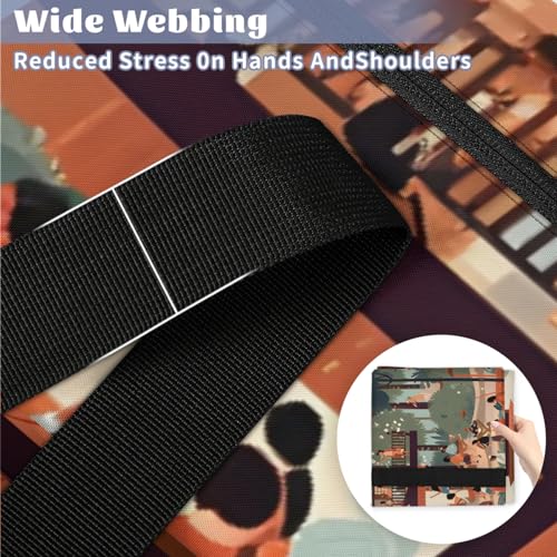 Graffiti City Extra Large Moving Bags Heavy Duty Storage Bags Abstract City Cloth Wrap Around Handles Double Zipper Reusable Convenient Foldable Storage Tote for Travel Camping Space Save4