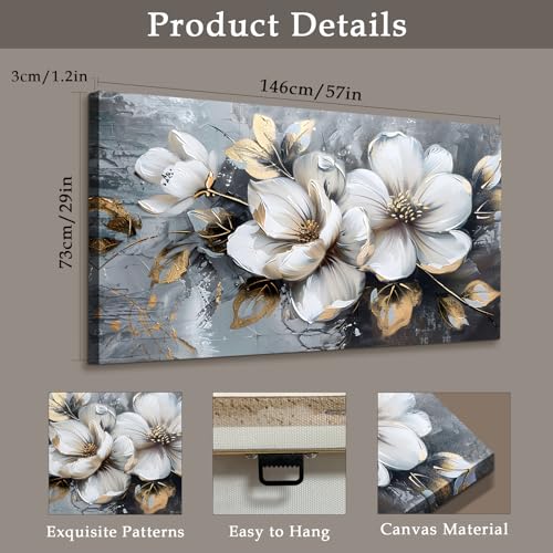 Tableau decoration murale grand salon chambre et bureau moderne 73x146 cm
