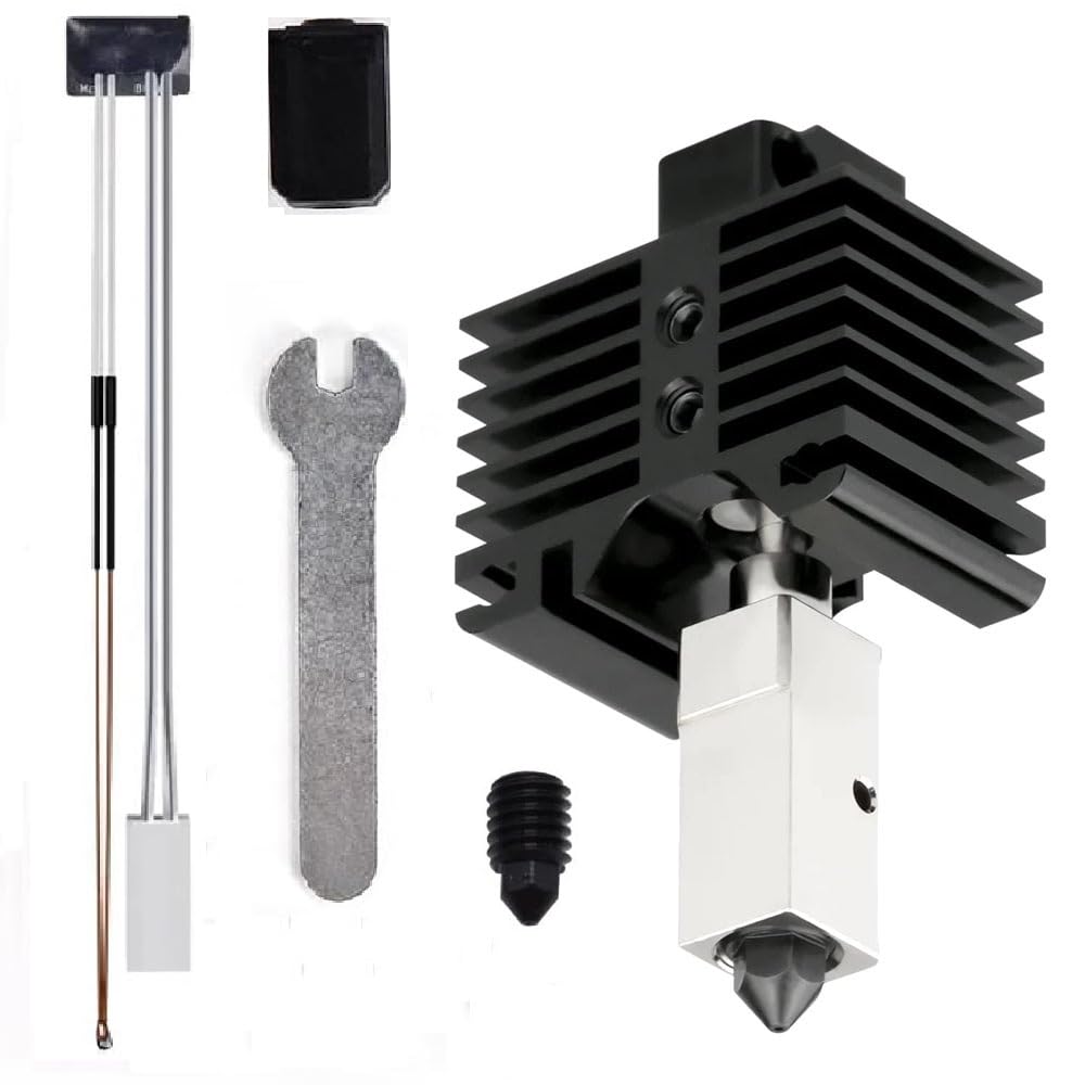 Hotend Bambu Lab P1S 0.4 - Ensemble avec chauffage en céramique Buse en acier dur détachable de 0,4 mm Hotend compatible avec la série d'imprimante 3D Bambu Lab P1