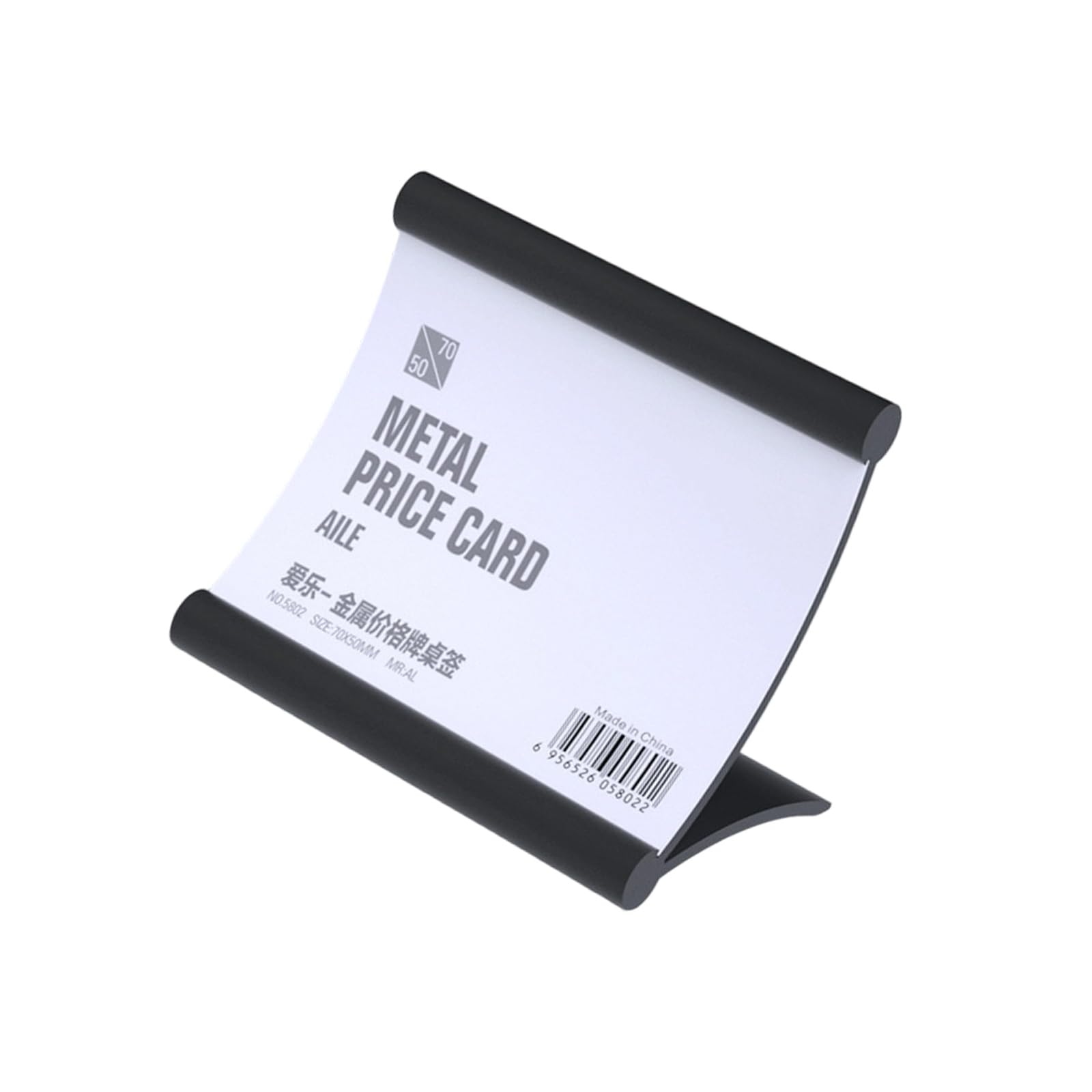 ordinarYone Premium Aluminum Alloy Tabletop Sign Holder For Desktop Business Event And Retail Displays With A 7 Paper Compatibility