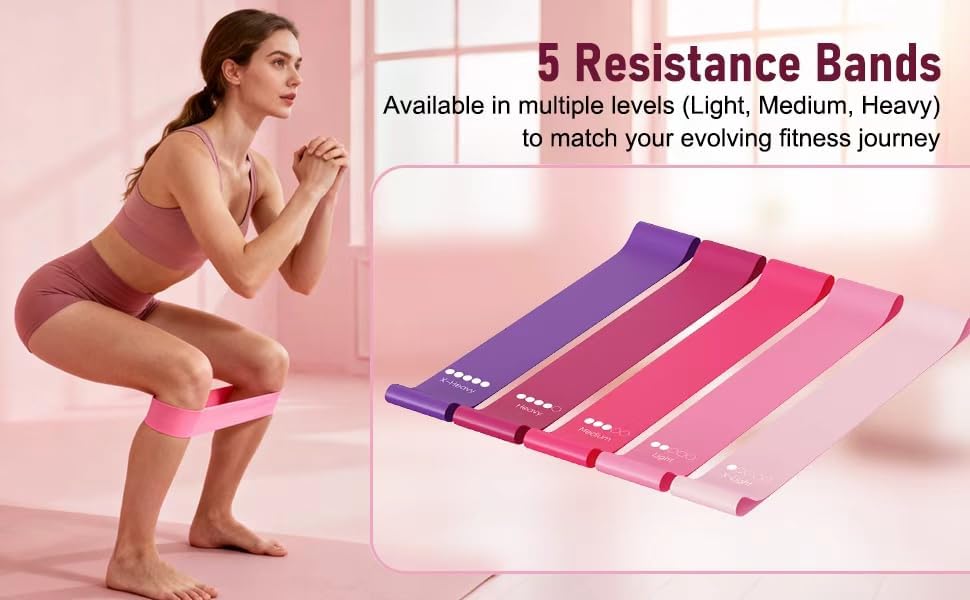 Miniatura 5 de Home Kit de pilates para mujer  Anillo de pilates de 12 pulgadas, juego de pelota y bandas de resistencia de 9 pulgadas, equipo completo de pilates