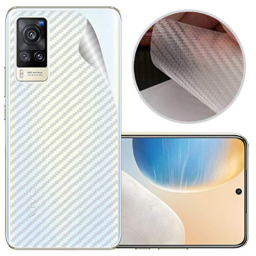 Image of Compatible with Vivo X60 Back Screen Protective Film Carbon Fiber Skin Transparent Screen Guard Sticker