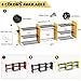 Power Tool Organizer, 45.5 Inch Cordless Drill Holder Wall Mounted, 3 Layers Tool Organizers with Outlet Power Strips , Garage Storage Rack for Toolbox/Impact Wrenches/Screwdriver/Plier/Hammer