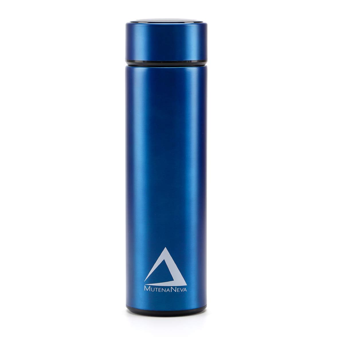MutenaNeva Stainless Steel BPA-free Temperature Display Vacuum Insulated Water Bottle (Blue, 17oz)