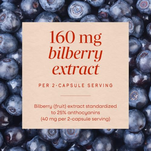Nature's Way Bilberry, Eye Health Support Supplement for Adults*, 90 ct - image 4