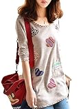 TRURENDI Women Oversized Winter Knit Pullover Jumper Loose Sweater Knitwear Top Blouse Apricot