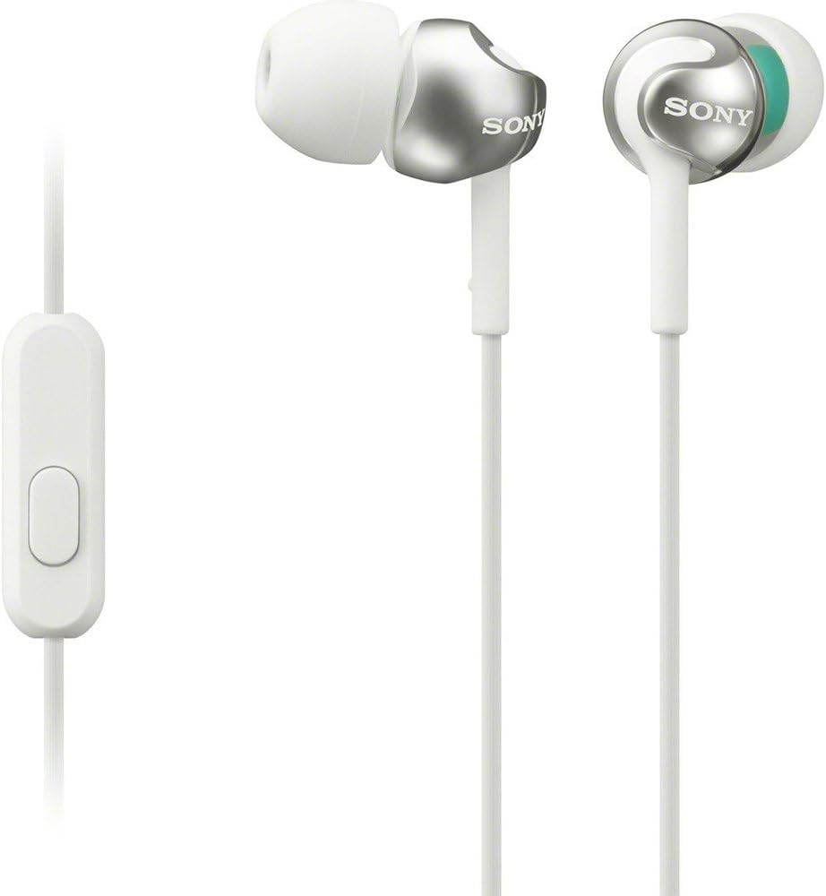 MDREX110AP/W In-Ear Binaural Wired White Mobile Headset Mobile Headset (Binaural, In-Ear, White, Universal, Wired, 1.2 m)