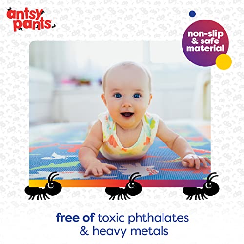 Antsy Pants Kids Yoga Mat - Yoga Mat For Kids, Yoga Mats For Home Workout, Travel Yoga Mat, Sturdy Workout Yoga Mat Non Slip, For Kids, Toddlers, Size 60” X 24”, 3Mm Thick Free Of Toxic Phthalates #TOP1