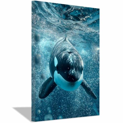 Poster sur toile océan pour décoration murale de chambre ou salon moderne