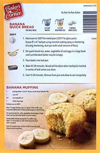 Baker’s Corner Banana Quick Bread And Muffin Mix, 13 Oz (Pack Of 2) #TOP2