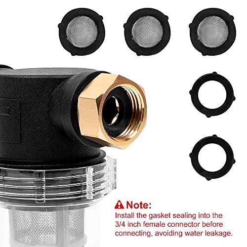 Beetro TC0368-3 Garden Hose Filter For Pressure Washer Inlet Water thumb #3