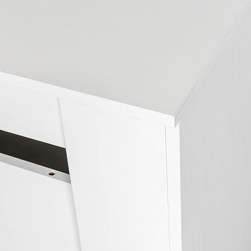 Vista 8 de HomVent Mesa de comedor extensible para 8 a 12 personas, mesa de comedor extensible multifuncional de madera MDF extensible como mesa de cocina