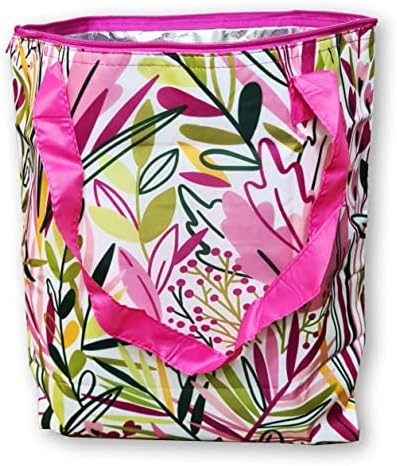 PromotionGift - Reusable Foldable Cooler, Shopping, Beach Bag Light and Durable, with Inner Aluminium Lining for Perfect Cooling Function - 25L (Baby Blue)