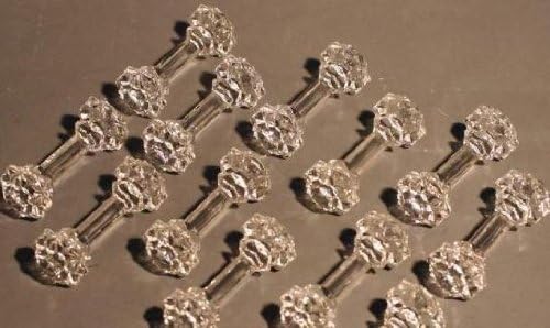 Four Pc Set of Crystal Glass Knife Rests