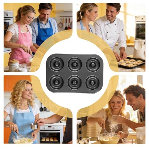 Molde de donut para horno de alta calidad reutilizable para repostería casera duradera 6