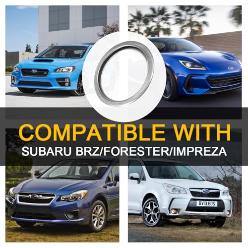 Image of 100PCS 16mm 803916010 Transmission Fluid and Oil Drain Plug Crush Washer Gasket Seal Compatible with Subaru Models Replace 803916010 095159 21677 17000700