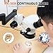 TOAUTO Multi-Directional Microscope 7X-50X Magnification Jewelry Inlaid Microscope with Adjustable Bracket & Ring LED Light
