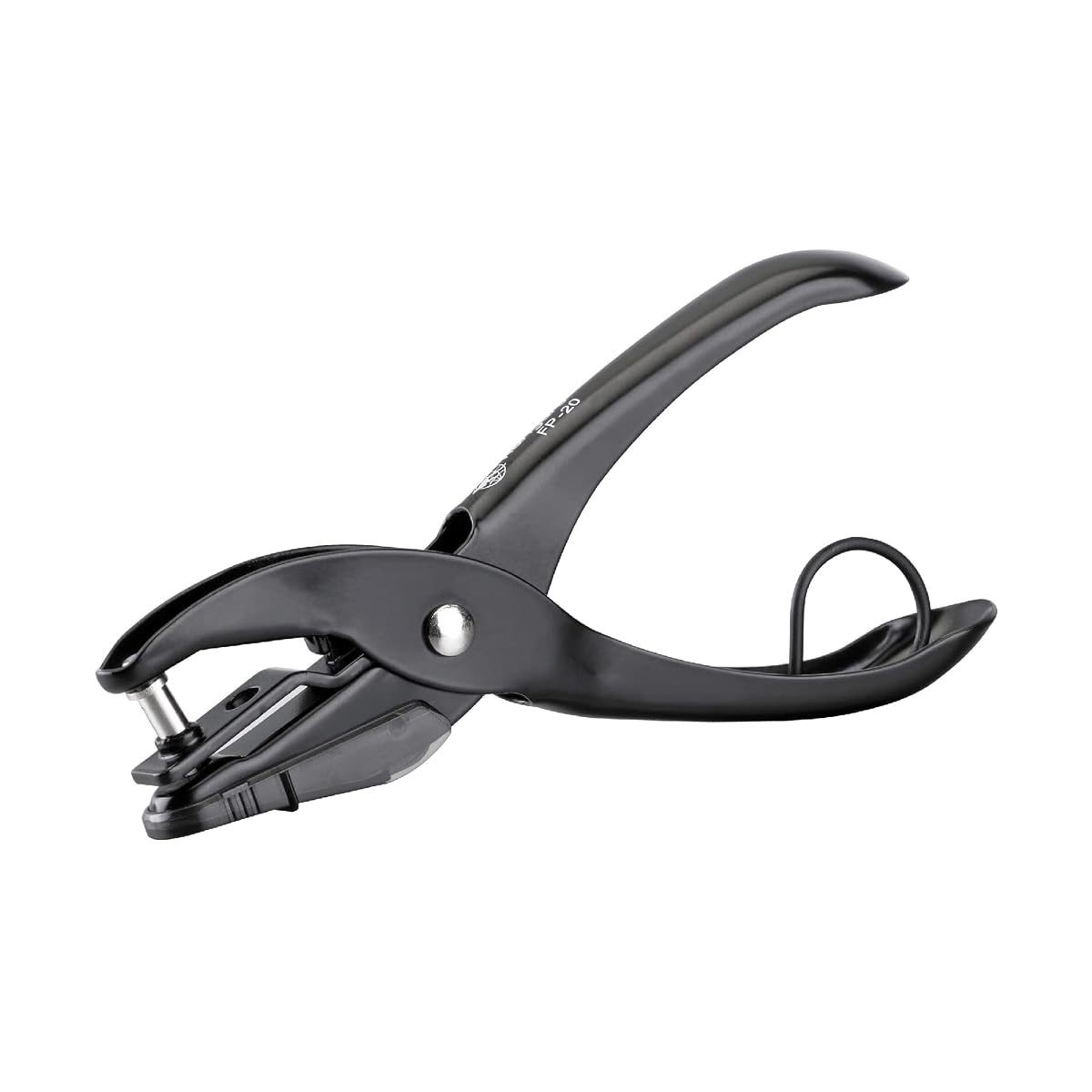 Kangaro Desk Essentials FP-20 1 Hole Handy Paper Punch with Paper Chip Holder |