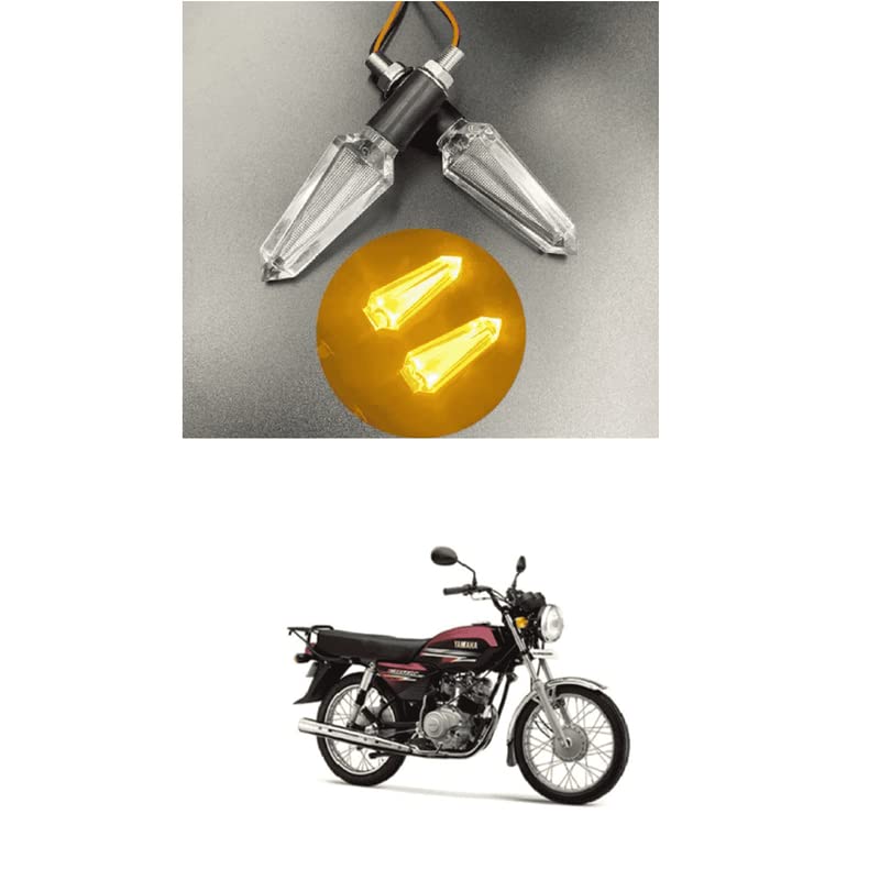 LOVMOTOBike LED Turn Signal Indicator Blinker Light Transparent Crystal Material Waterproof Universal for All Bikes (Orange) (2) Comfortable With Cru-x s6