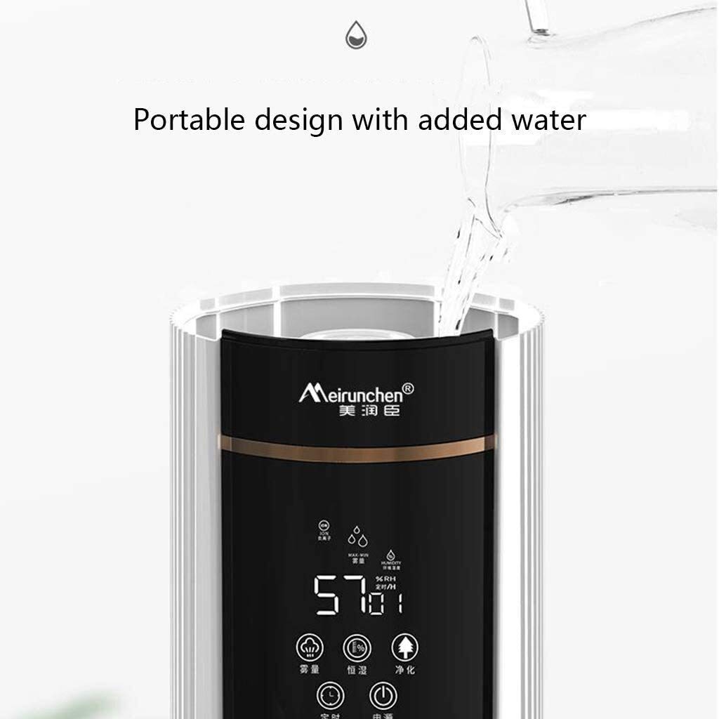 Humidificadores para Dormitorio, humidificadores de Aire, Agua Superior doméstica de pie, purificador de Aire Inteligente de Gran Capacidad de 9L para Dormitorio y Sala de Estar, Apagado automático