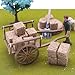 Mini Hay Bales Decorative Straw Bales, 16Pcs Mini Haystack Miniature Hay Bales for Dollhouse, Craft, Farm, Halloween, Table Decor, Autumn Harvest Decoration (16)