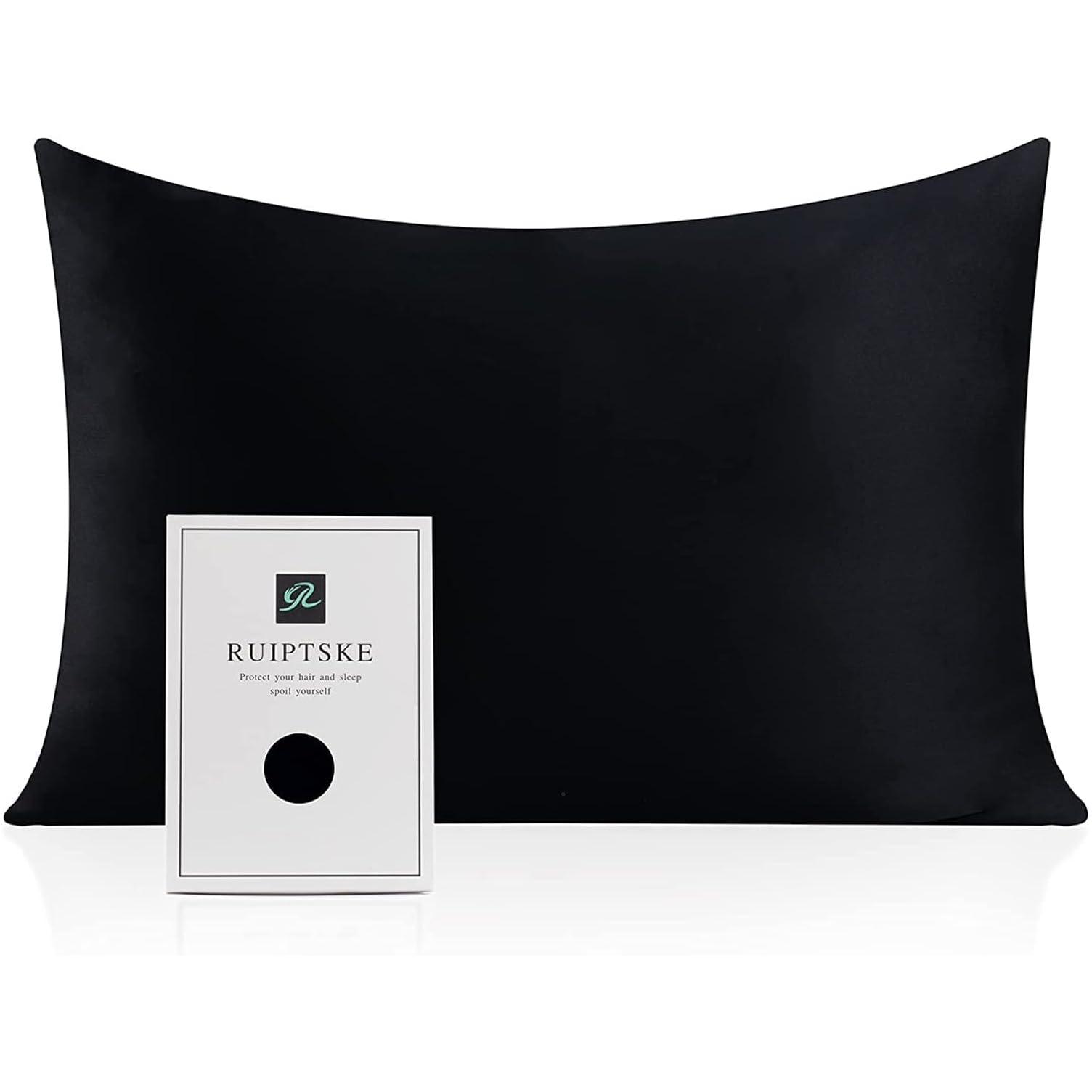 Zijden kussensloop 100% zijde 22 momme, Oeko-Tex®-gecertificeerd, weldadig voor haar en huid, anti-aging, beschermt tegen mijten (40 x 60 cm, lichtblauw