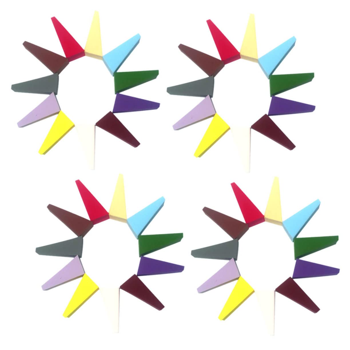 FRCOLOR 3 Set Di Spugne Per Il Trucco Spugne Triangolari Di Bellezza Spugne Cosmetiche Piccole in Lattice Per Il Viso Set Da 50 Pezzi*3