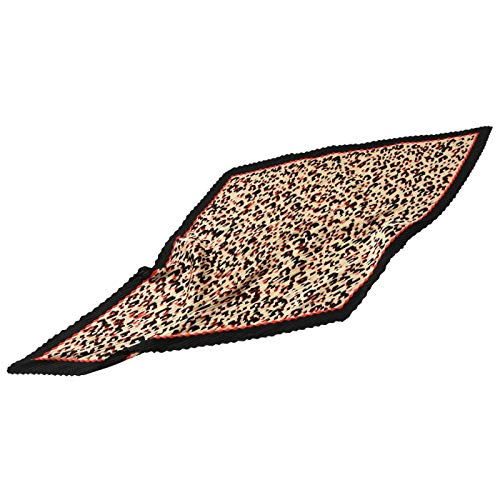 Fashion Pleated Pattern Diamond Shape Lightweight Square Satin Hair Neck Scarves for Women4