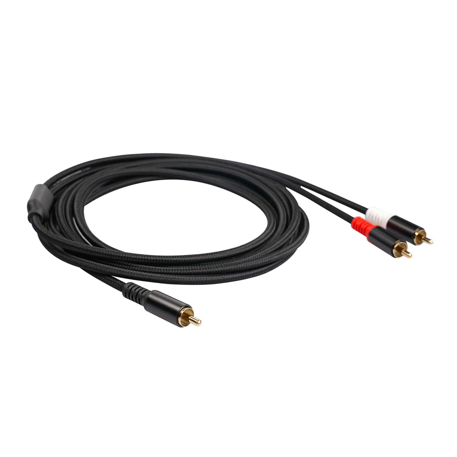 Giurupi y Cavo 1 Maschio a 2 Maschio Stereo Cavo Audio Dual Schermato Oro Oro Placcato da 6,5 ​​piedi Amplificier Tv Mixer Cd Player Dvd Lettore y Adattatore Audio Cavi (2m)