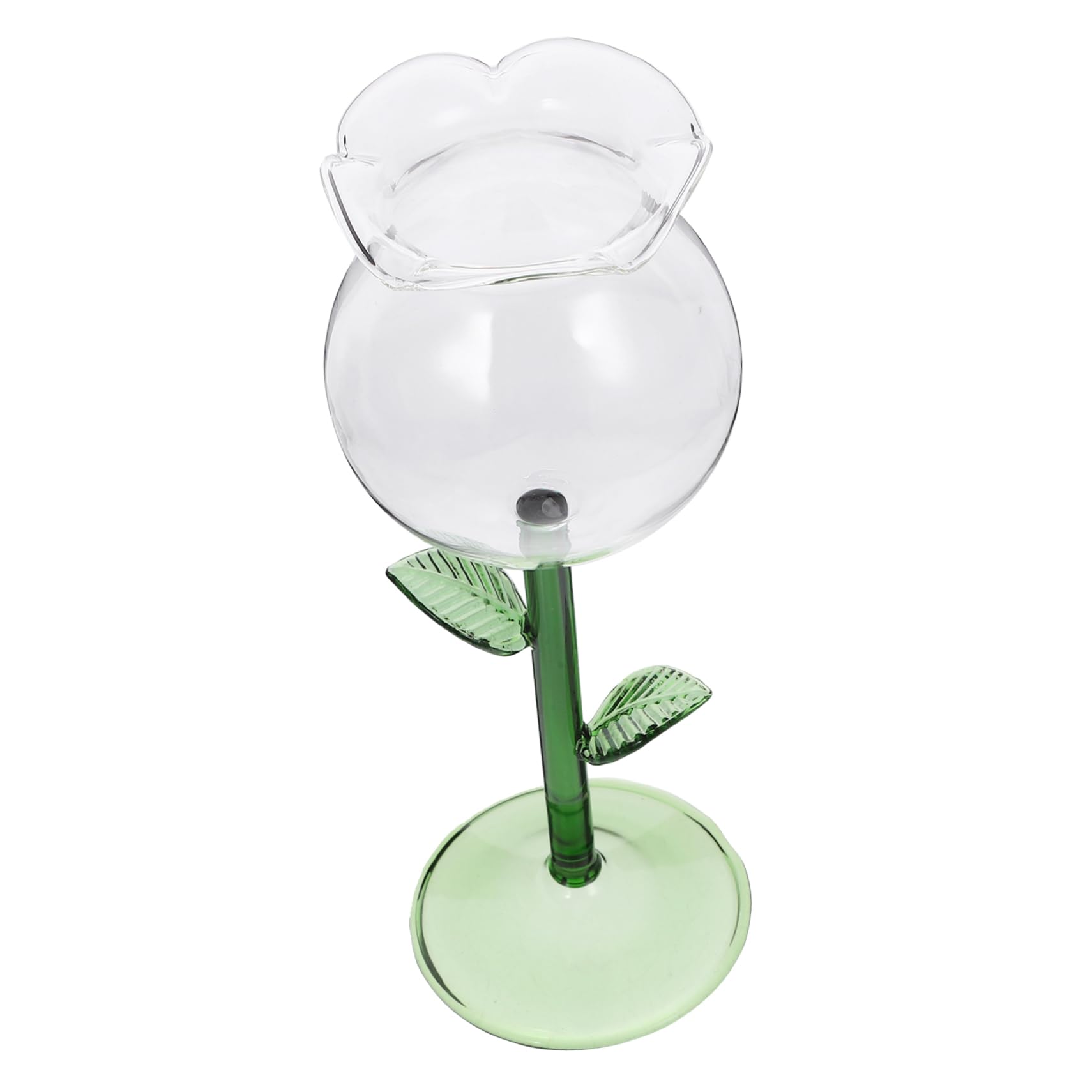 Cabilock Copa de Vino Rosado Elegante de Vidrio de 280ml Ligera y Resistente para Aniversarios y Fiestas de Año