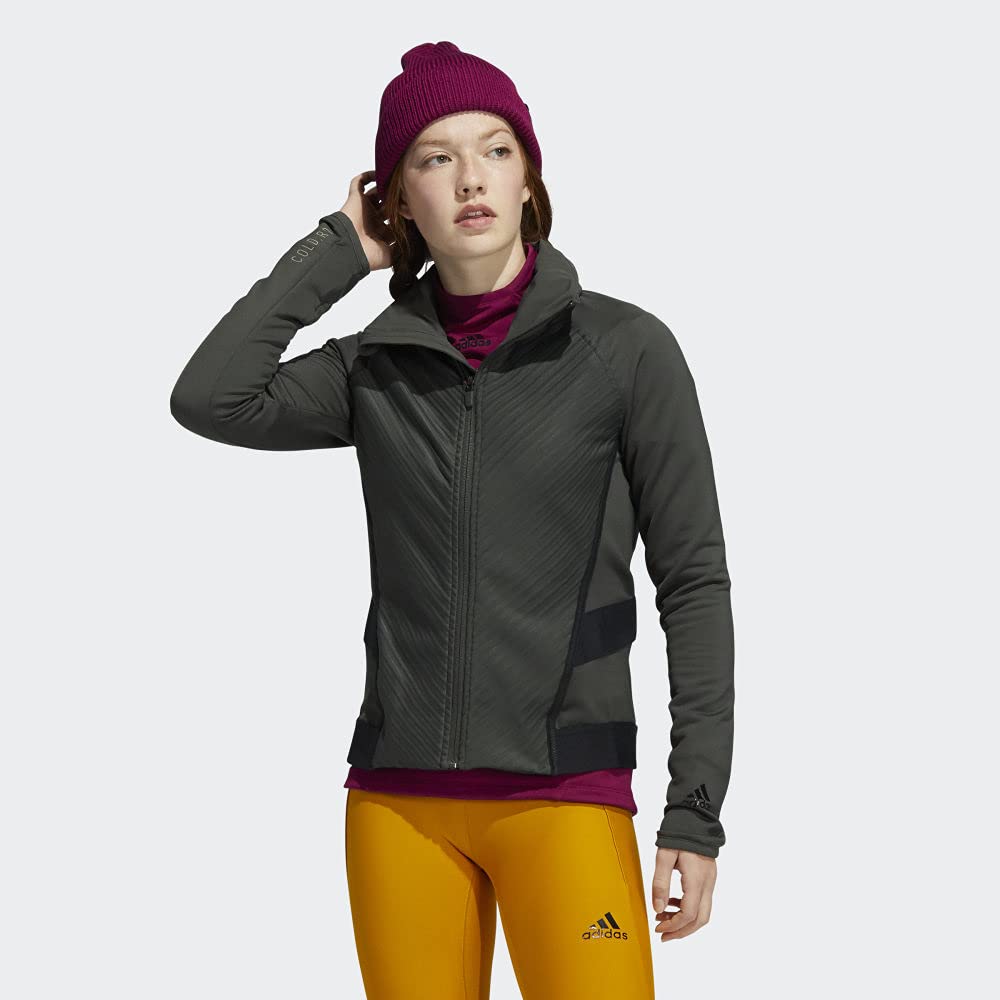 adidas Women's Training Jacket Cold.RDY, Legend Earth, L