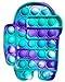 Fidget Toy Juguete Antiestres - Pop It Sensorial Among Us para Niños y Adultos Bubble Push -Juguetes Antiestrés de Explotar Burbujas para Aliviar estrés y Ansiedad (Lila)