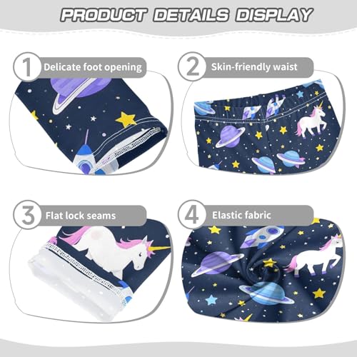 Unicorn Planet Girls Leggings Soft Stretch Workout Yoga Dance Pants for Kids Casual Tights3
