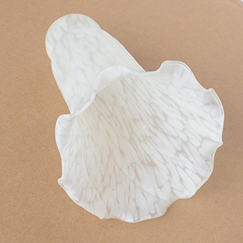 Mixdom Tulip Glass Lamp Shades Lily Lamp Replacement Shades Tiffany Style Flower Lampshade Replacement For Table Lamps Floor Lamp-1.5" Fitter X 4.5" Wide X 6" High #TOP1