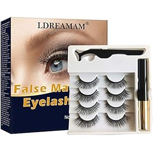 Magnetische Wimpern,Magnetic Eyeliner,Wimpern Eyeliner Set, 3D Künstliche Wimpern,Magnet Wimpern mit Magnetische Eyeliner Set,Wiederverwendbare Falsche Magnetic Eyelashes