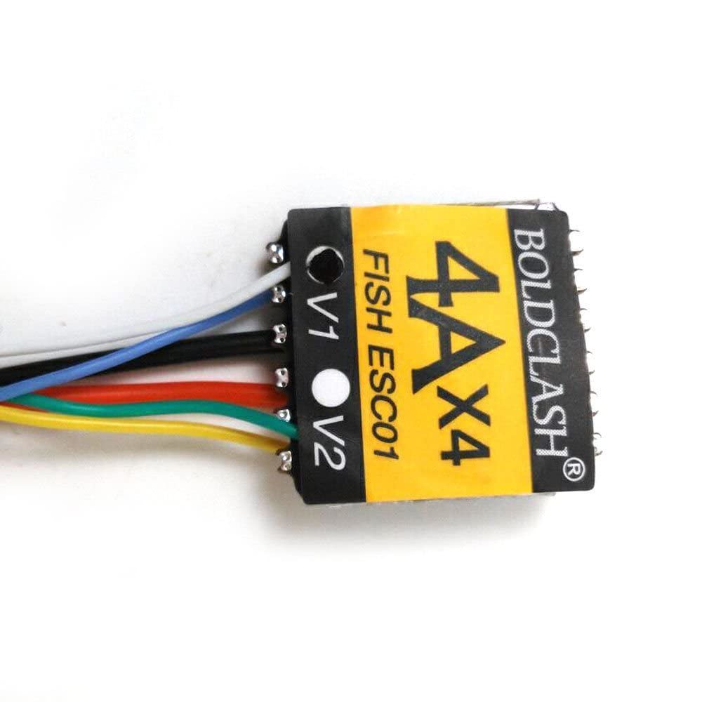 GlobalNiche® BoldClash Fish ESC01 V1 16 * 16mm 4-in-1 1S 4A Blheli_S ESC Support Multishot US