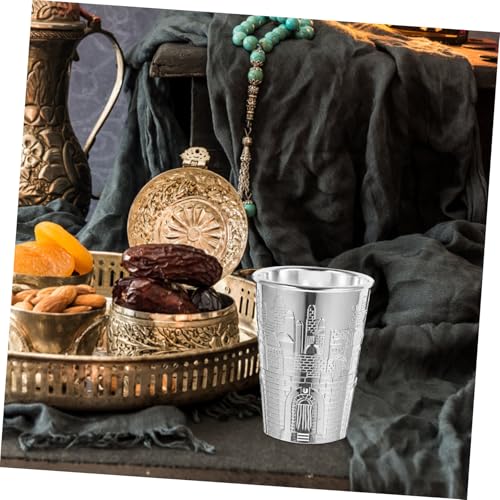 Table de Shabbat : ensemble gobelet Kiddush gravé pour le vin - 5