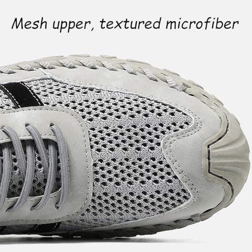 Zenfaze Orthopedic Shoes for Men, Zenfaze Slip On Orthopedic Hiking Shoes, Arch Support, Breathable Mesh Elastic Laces3
