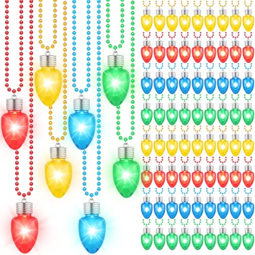 Colliers lumineux de Noël avec chaîne de perles colorées x160