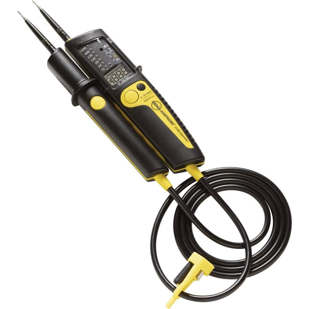 Beha Amprobe 4709243 2100-GAMMA Zweipoliger Spannungspruefer III 1000 V, CAT IV 600V Akustik, LCD, LED, Schwarz