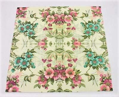 Miniatura 2 de WallyE - Servilletas de papel con estampado floral Shabby Chic con estampado floral de menta inspirada para Acción de Gracias, fiesta de jardín o