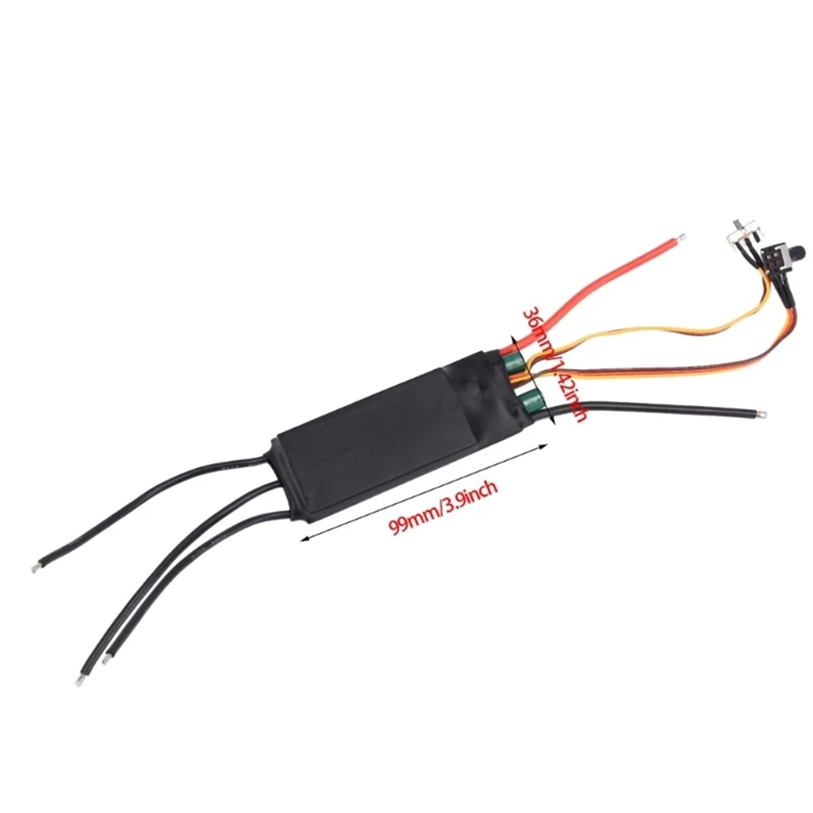 para 1000W BLDC Tablero De Controlador Sin Escobillas Trifásico con Interruptores Marcha Atrás Potenciómetro Regulación Velocidad Actualizaciones RC