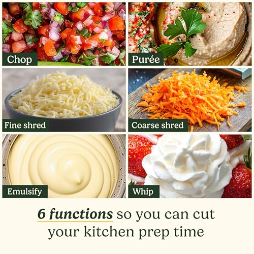Cuisinart FlexPrep® 1.1L Food Processor | All-in-One: Chop, Shred, Purée, Whip | Stainless Steel Blade, Reversible Shredding Disc & Whipping Blade | BladeLock™ System | One-Touch Operation and Pulse - Image 3