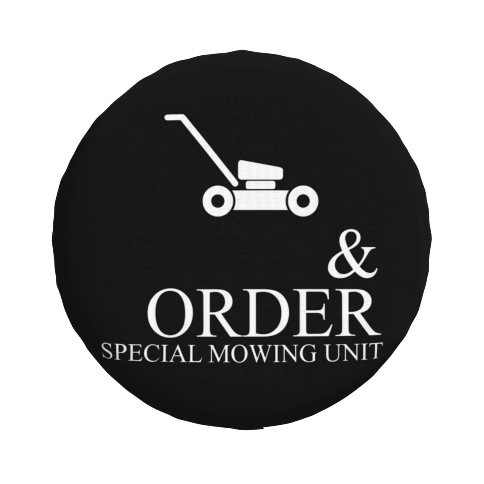 Funny Lawn Mowing Push Mower Tire Cover Waterproof Wheel Cover for SUV Truck Trailer Camper Rv 16 in