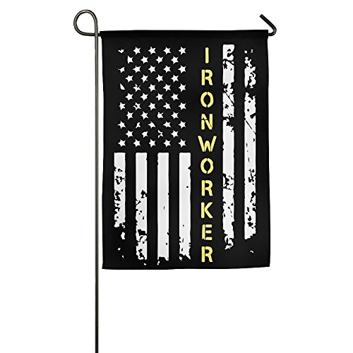 Love fled Ironworker American Flag Funny Outdoor/Home Decorative Flag for Holiday