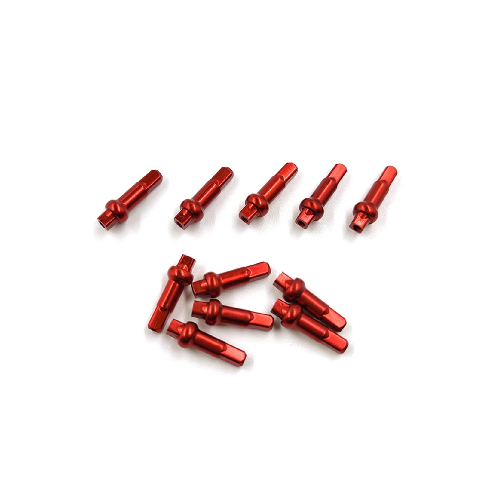 100 Nippli Per Raggi Bici ECSiNG - Acciaio, Per Raggi 14G/2mm, Argento