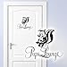 Grandora WC Türaufkleber Pups Lounge + Stinktier I schwarz (BxH) 17 x 14 cm I Badezimmer Toilette Sticker Aufkleber Wandaufkleber Wandsticker Wandtattoo W878