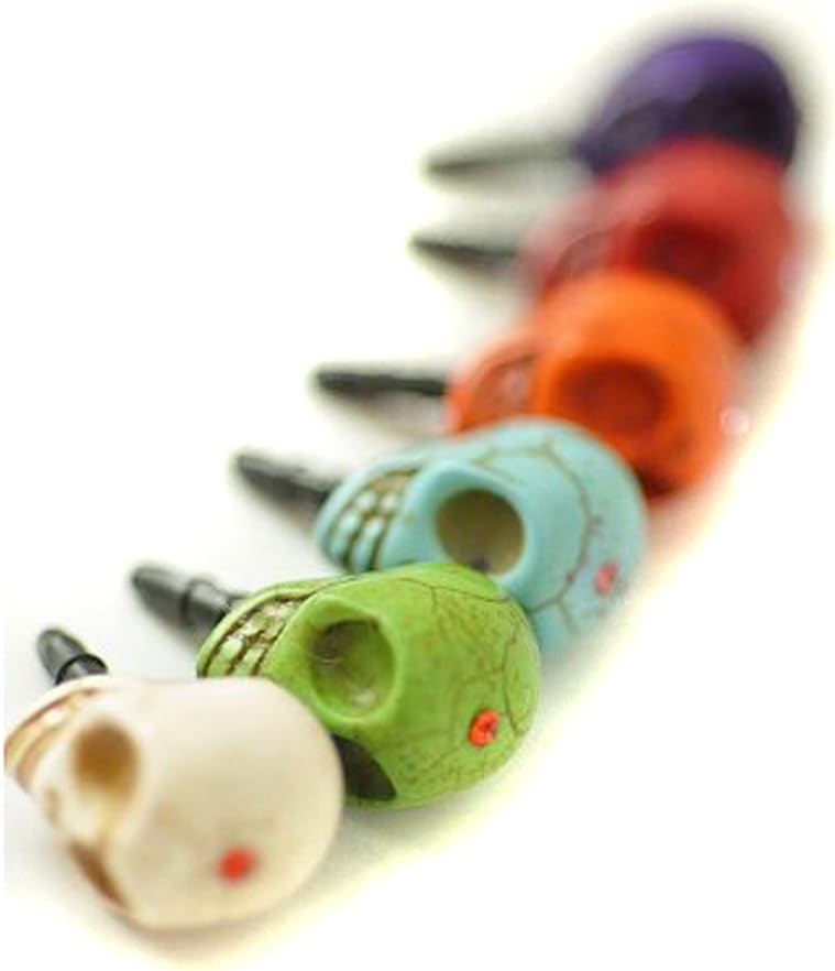 Skull Earphone Jack / Dust Plug for iPhone iPad-colour Randomly send